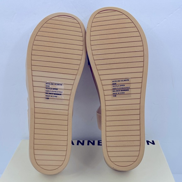 ANNE KLEIN, AKVELMA NATURAL RAFFI SLIP ONS PLATFORM ELASTIC TOP,CUSHION SOLE 9.5 - Picture 12 of 16